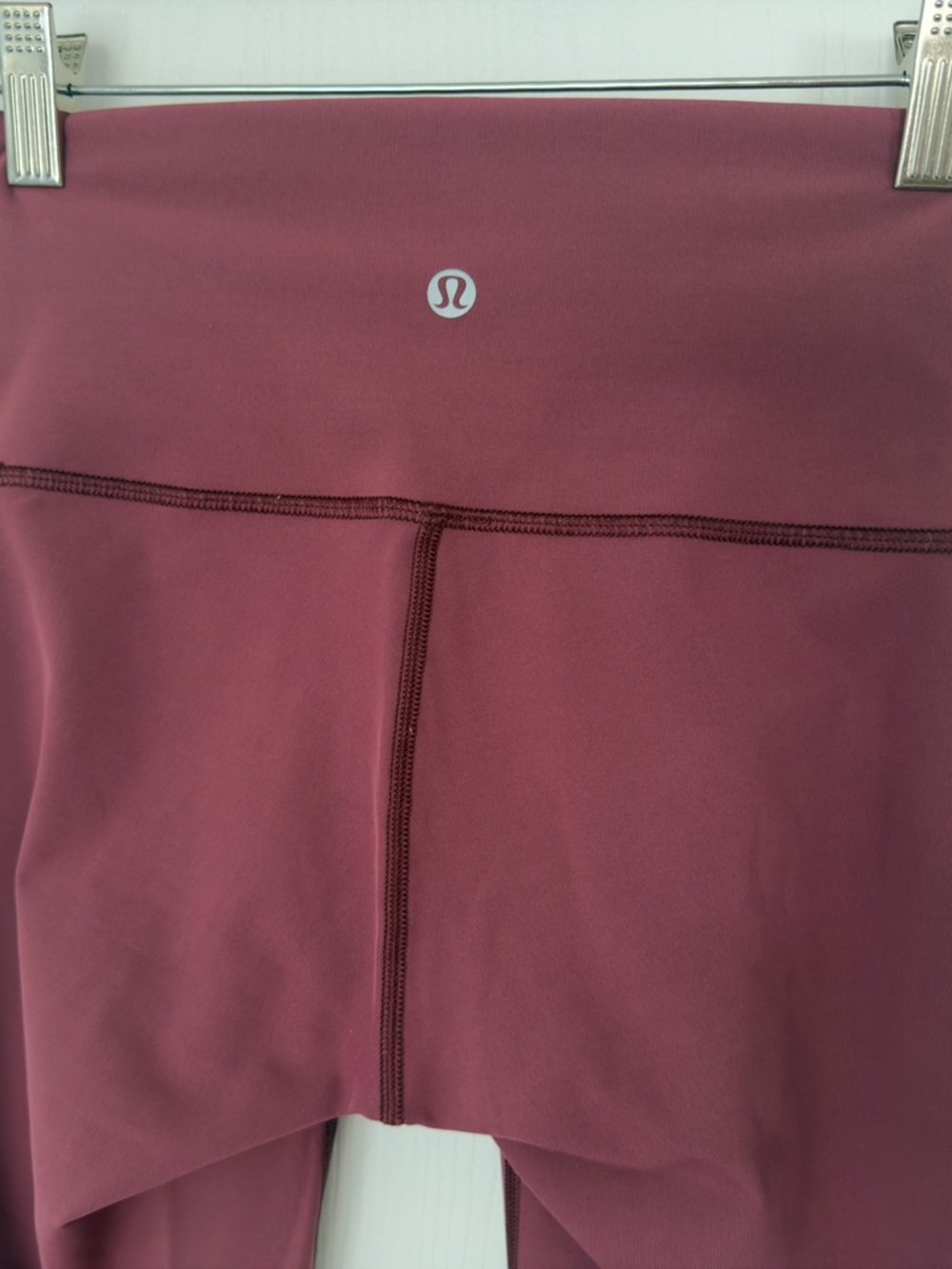 Lululemon Align II High Rise Leggings Size 2 Misty Merlot 25” Buttery Soft - Picture 7 of 11